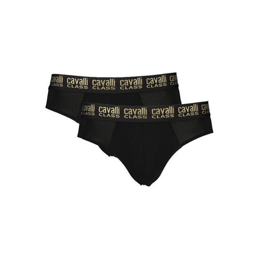 Cavalli Class Black Cotton Men Underwear CA-32712-S