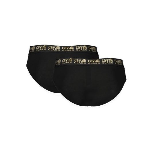 Cavalli Class Black Cotton Men Underwear CA-32712-S
