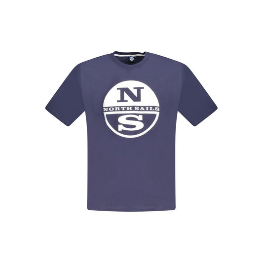 North Sails Blue Cotton Men T-Shirt NO-33765-S