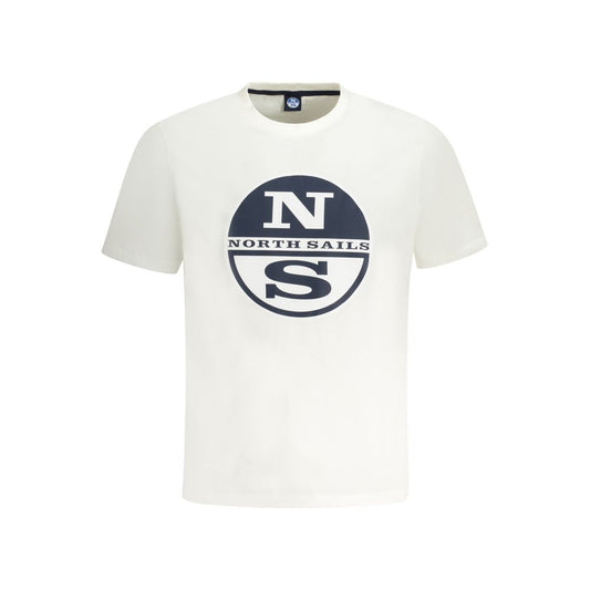 North Sails White Cotton Men T-Shirt NO-33993-S