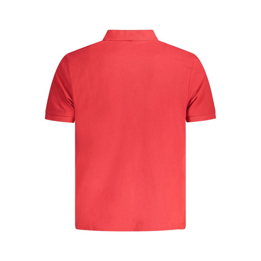 North Sails Red Cotton Men Polo Shirt NO-33998-S