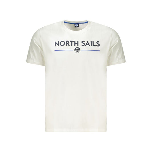 North Sails White Cotton Men T-Shirt NO-34371-S