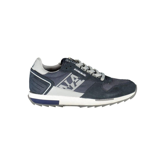 Napapijri Blue Leather Mens Sneaker