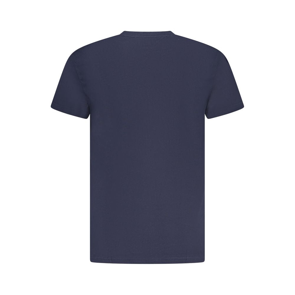 Tommy Hilfiger Blue Cotton Men T-Shirt TO-38477-S