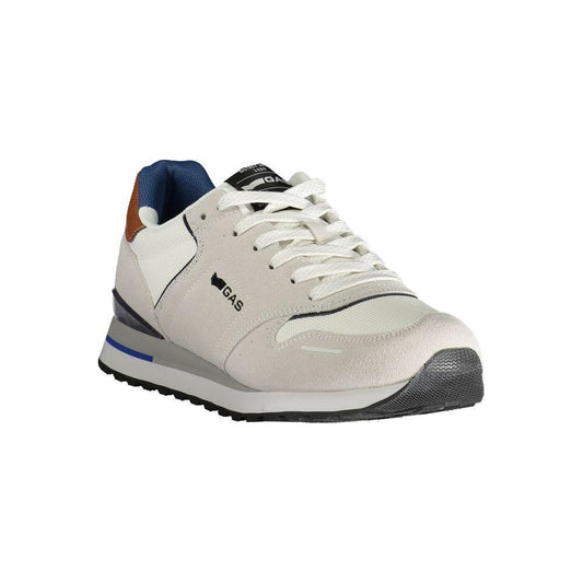 Gas White Polyester Men Sneaker GA-38581-EU44/US11