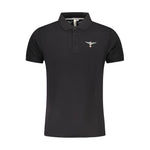 Accademia Militare Black Cotton Polo Shirt AC-36531-M