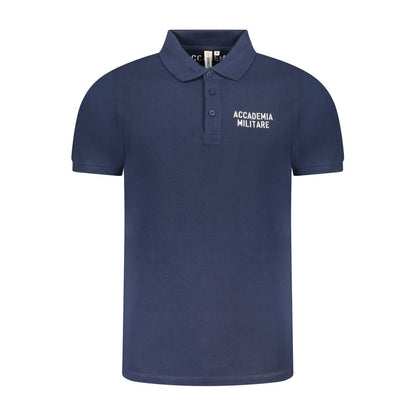 Accademia Militare Blue Cotton Polo Shirt