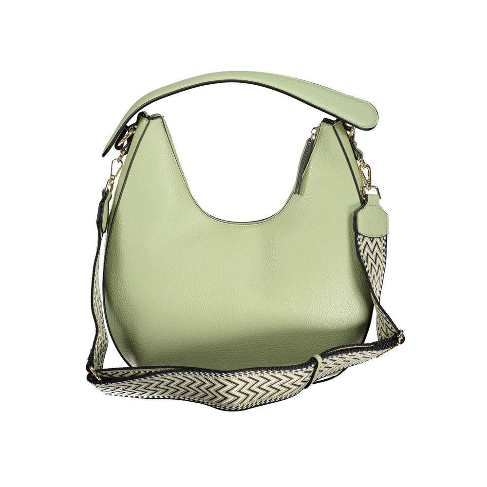Front view with bag zipped and handles upright.