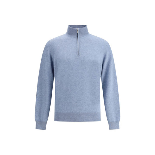Brunello Cucinelli Light Blue Cashmere Cashmere Sweater