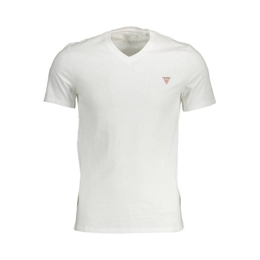 Guess Jeans White Cotton T-Shirt GU-5747-XXL