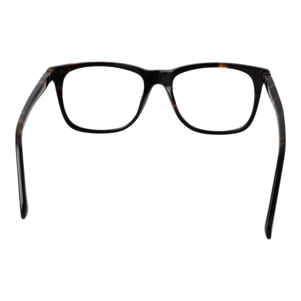 Guess Brown Unisex Glasses Frame in acetate, full-rim style, square shape, with demo lenses, size 52-16-145, includes branded case.