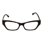 Guess Brown Women Glasses Frame cat eye full-rim plastic design with demo lenses, size 51-16-140. Includes branded case, no lens effect.