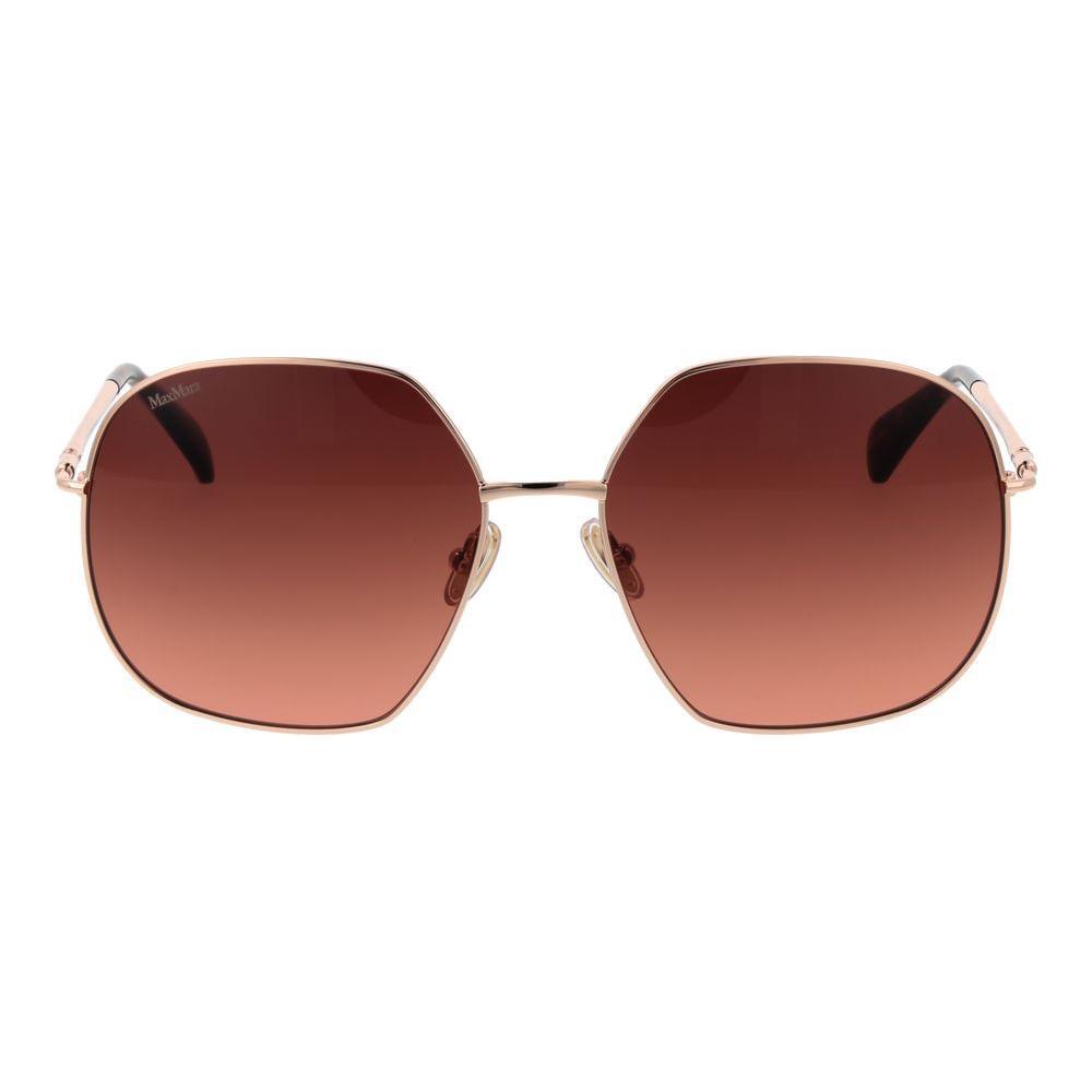 Max Mara Rose Gold Metal Sunglasses