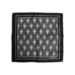 Dolce & Gabbana Black White Printed Square Foulard Scarf MS7241