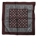 Dolce & Gabbana Bordeaux Bandana Silk Square Handkerchief Scarf MS7249