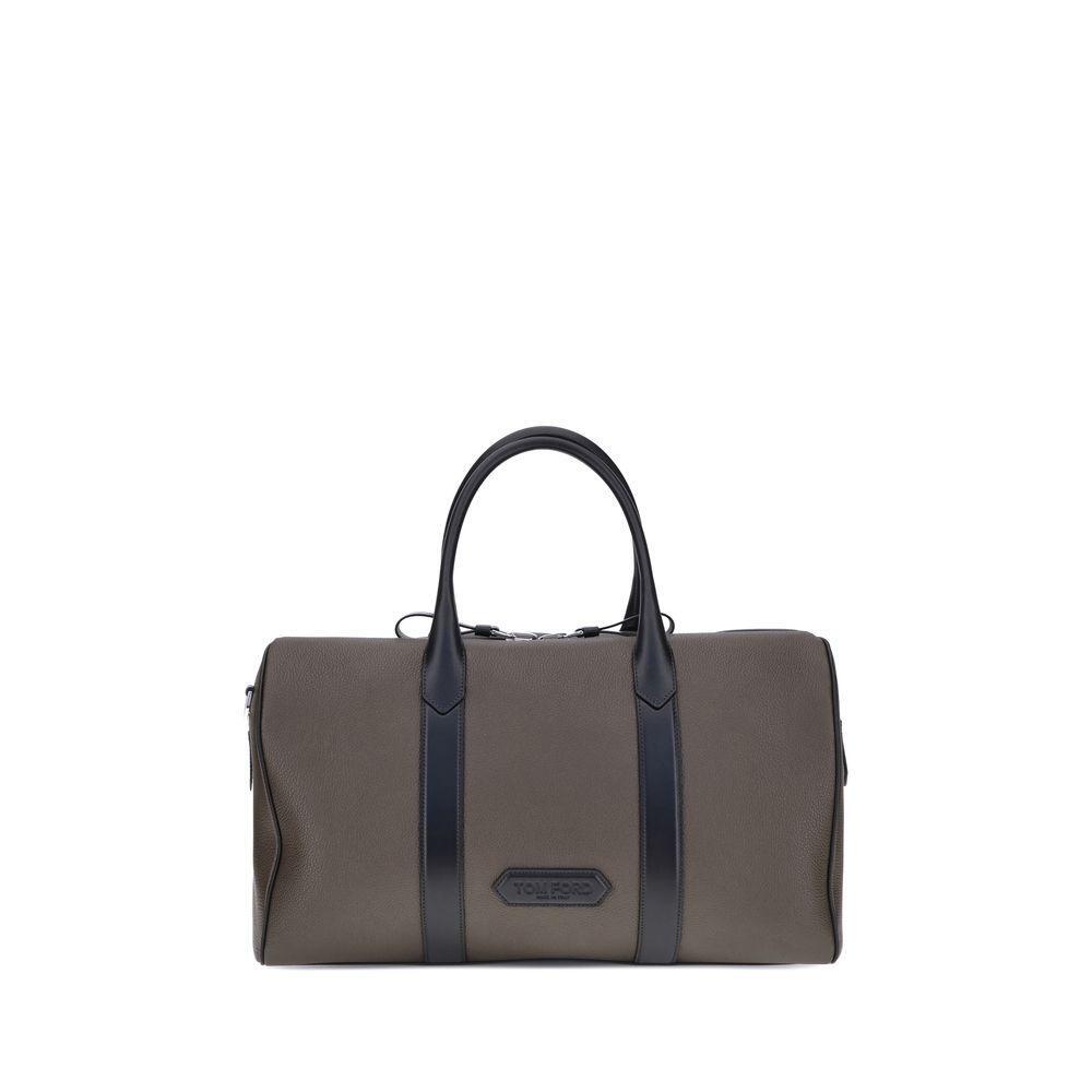 Front view with bag zipped and handles upright.