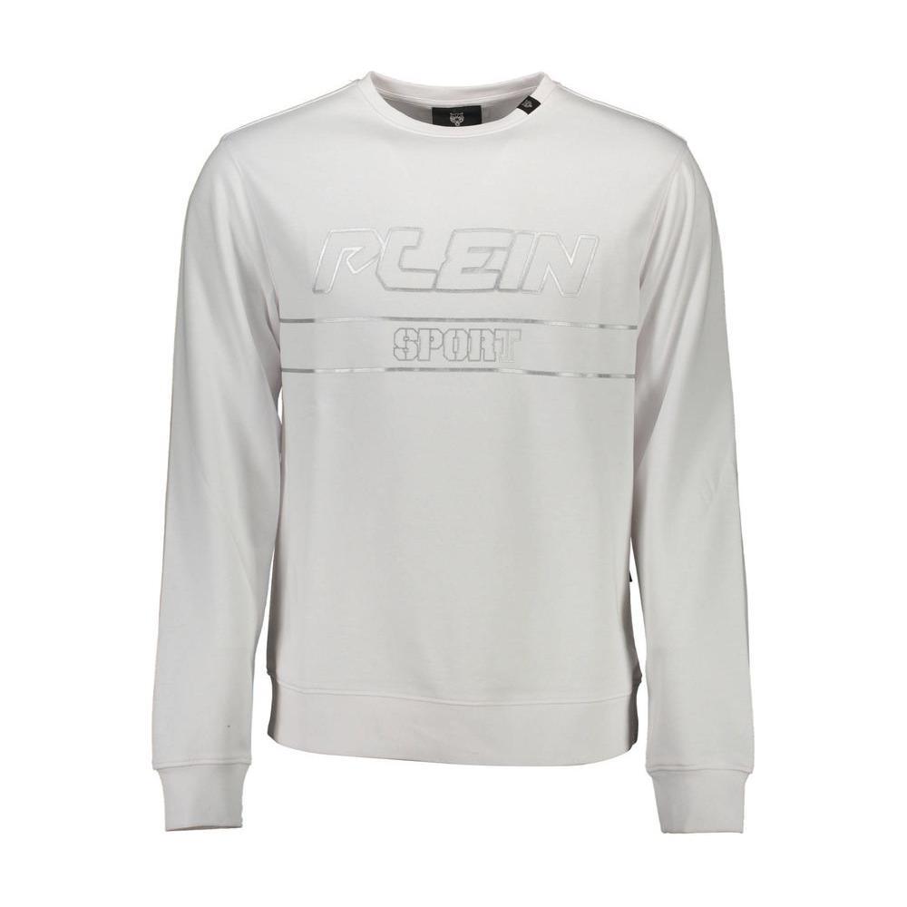 Plein Sport White Cotton Men Sweater PL-9587-S