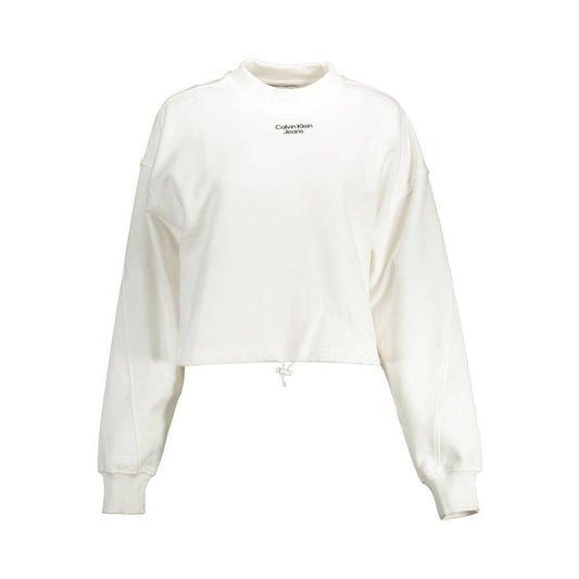 Calvin Klein White Cotton Women Sweater CA-10920-XL