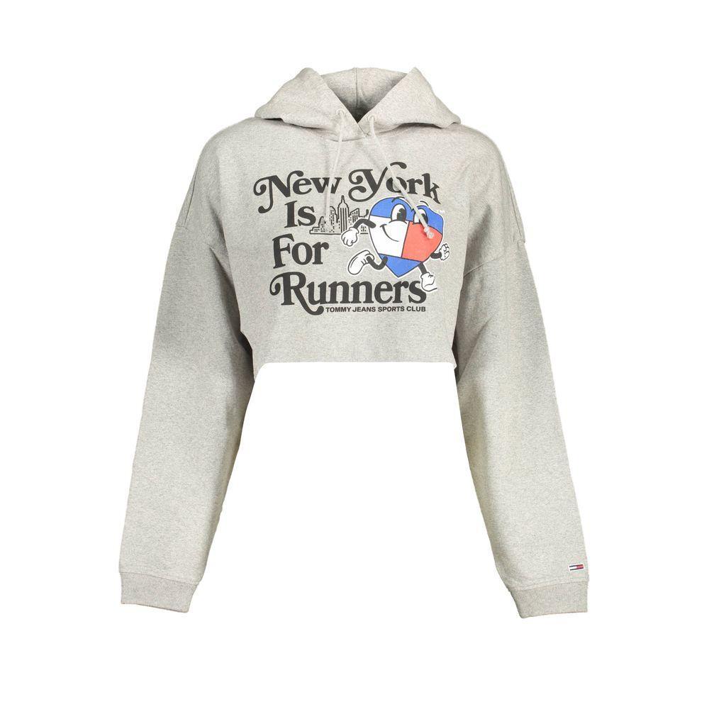 Tommy Hilfiger Gray Cotton Women Sweater TO-17441-XS