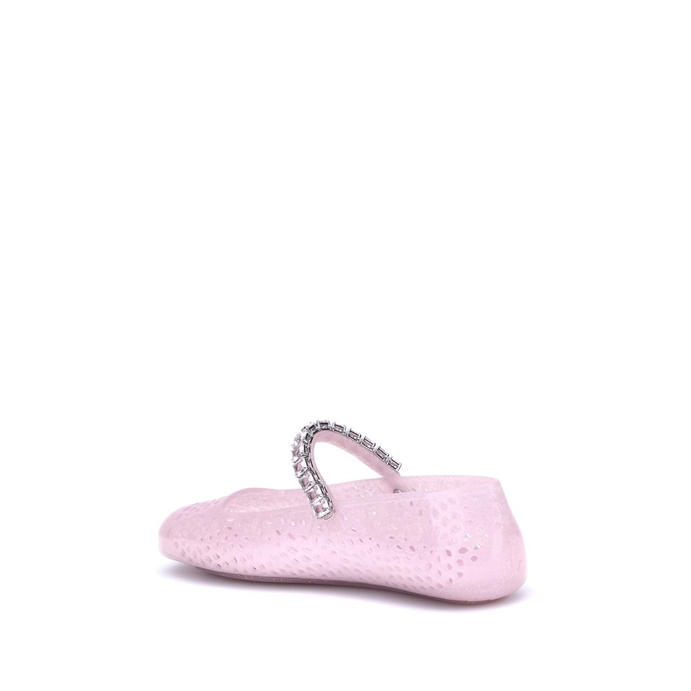 Jimmy Choo Multicolor Polyurethane Ballet Flats