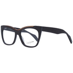 Yohji Yamamoto Brown Unisex Glasses Frame, full-rim acetate butterfly style, demo lenses, includes branded soft case.