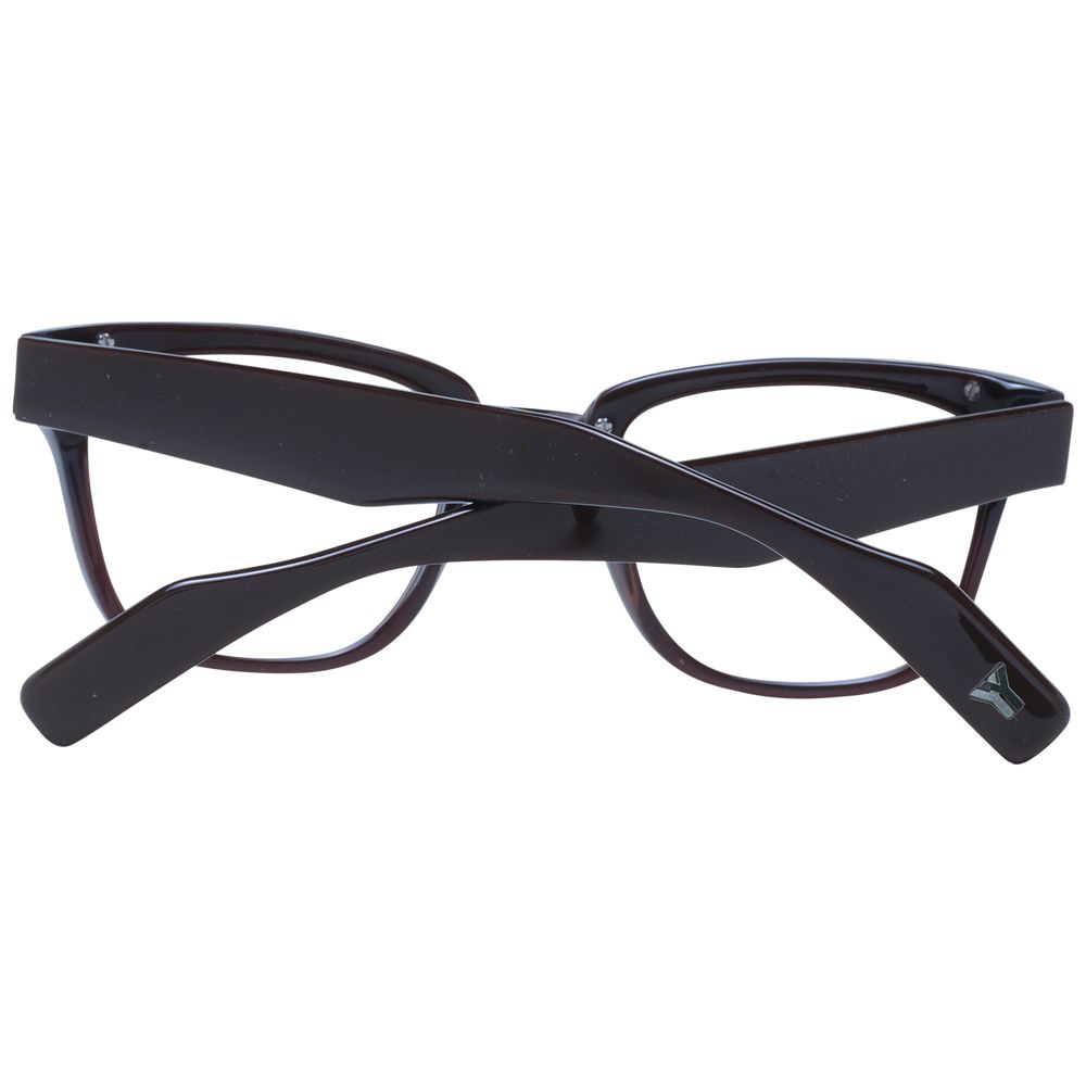 Yohji Yamamoto Brown Unisex Glasses Frame, full-rim acetate square style, lens width 50, frame width 135.