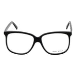 Andy Wolf Black Unisex Glasses Frame, full-rim acetate, plastic lenses, stylish round design for men and women.