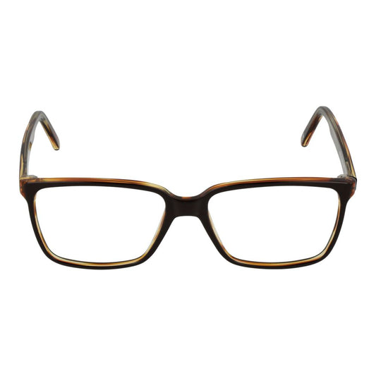Andy Wolf Brown Unisex Glasses Frame, full-rim acetate with demo lenses, brown rectangular style