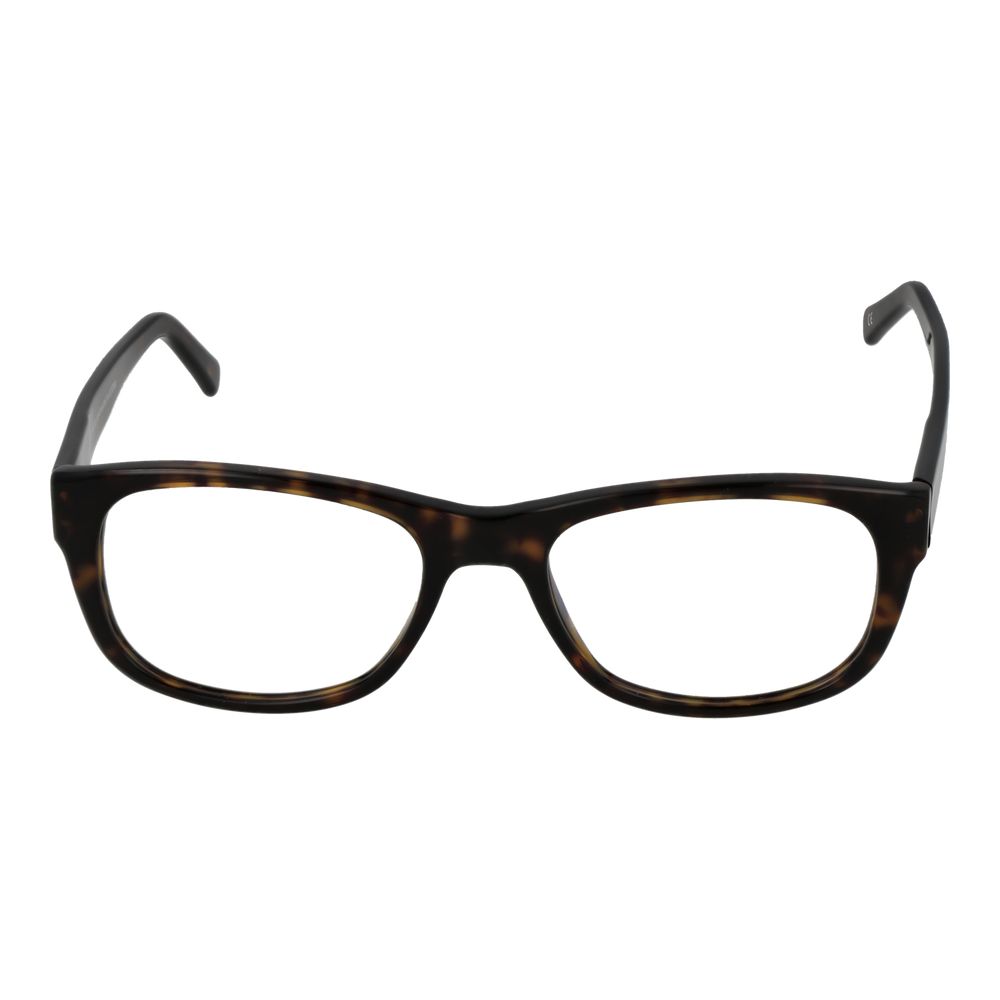 Andy Wolf Brown Unisex Glasses Frame, acetate full-rim rectangle with demo lenses, 54-18-145, includes branded case.