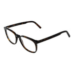Andy Wolf Brown Unisex Glasses Frame in acetate, full-rim style with demo lenses. Lens width 52, bridge 17, temples 145.