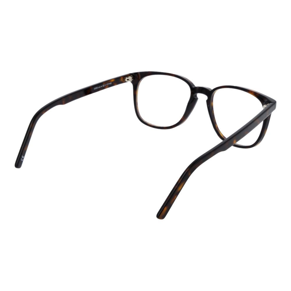 Andy Wolf Brown Unisex Glasses Frame, acetate full-rim panto style with demo lenses, lens width 52mm, bridge width 17mm.