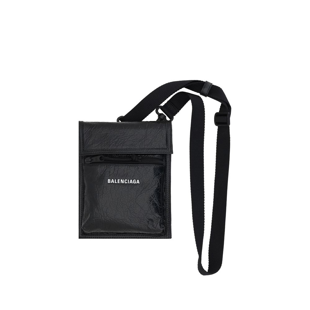 Balenciaga Black Calf Leather Bos Taurus Shoulder Bag