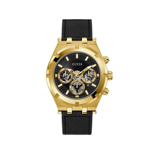 Guess Black Leather Watch