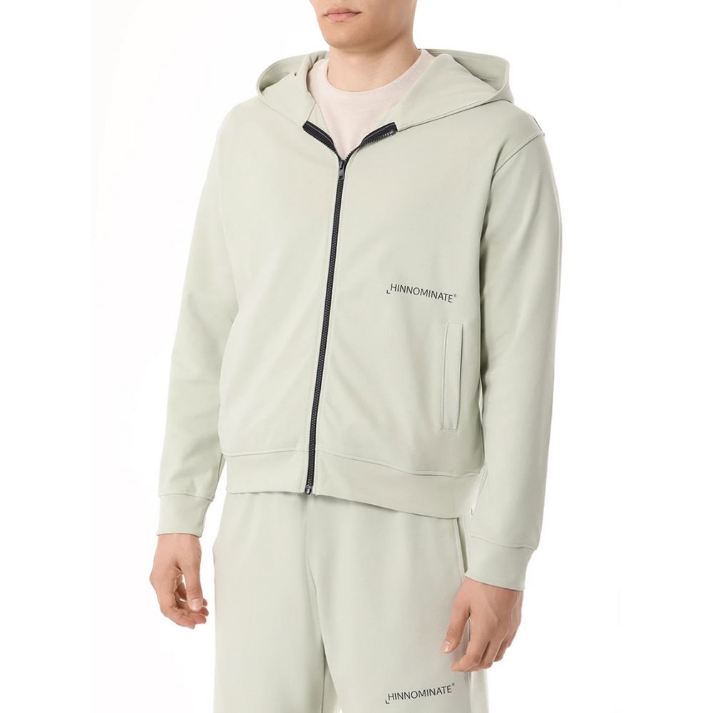 Hinnominate Green Cotton Sweatshirt