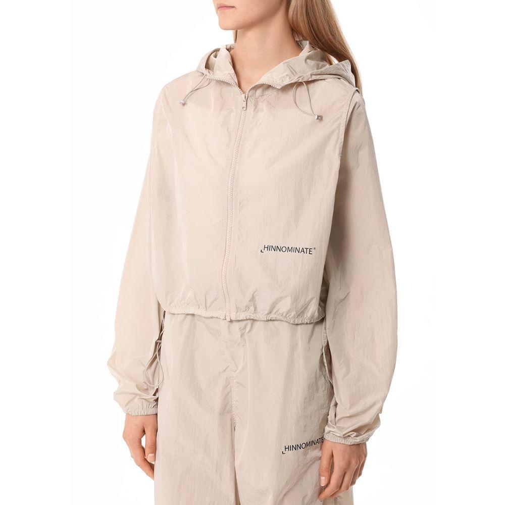 Hinnominate Beige Nylon Jackets & Coat HI-15571-XS