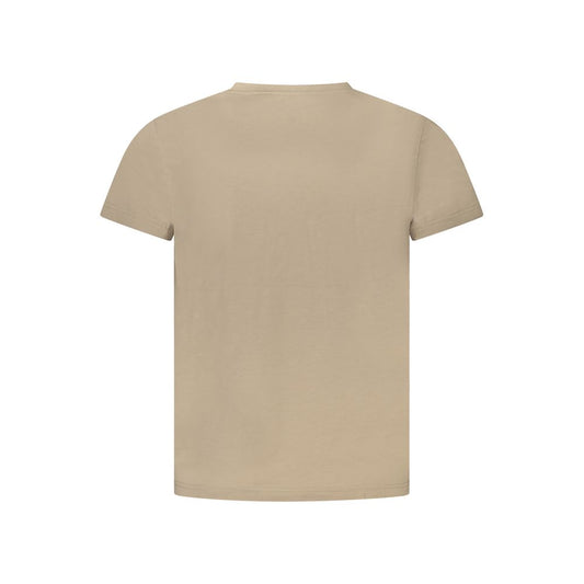 K-WAY Beige Cotton Men T-Shirt