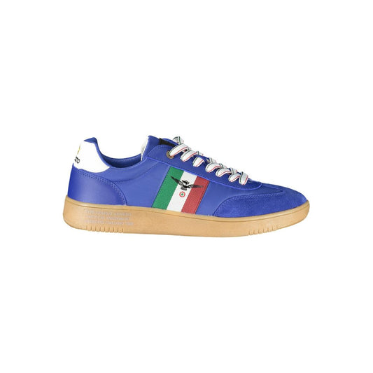 Esercito 1659 Blue Leather Men Sneaker