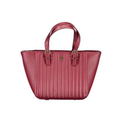 Tommy Hilfiger Red Polyurethane Women Handbag