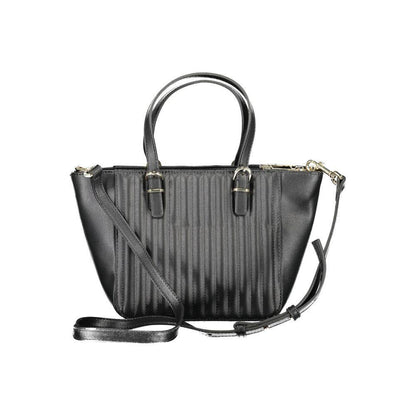 Tommy Hilfiger Black Polyurethane Women Handbag