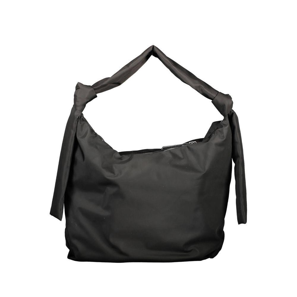 Front view with bag zipped and handles upright.
