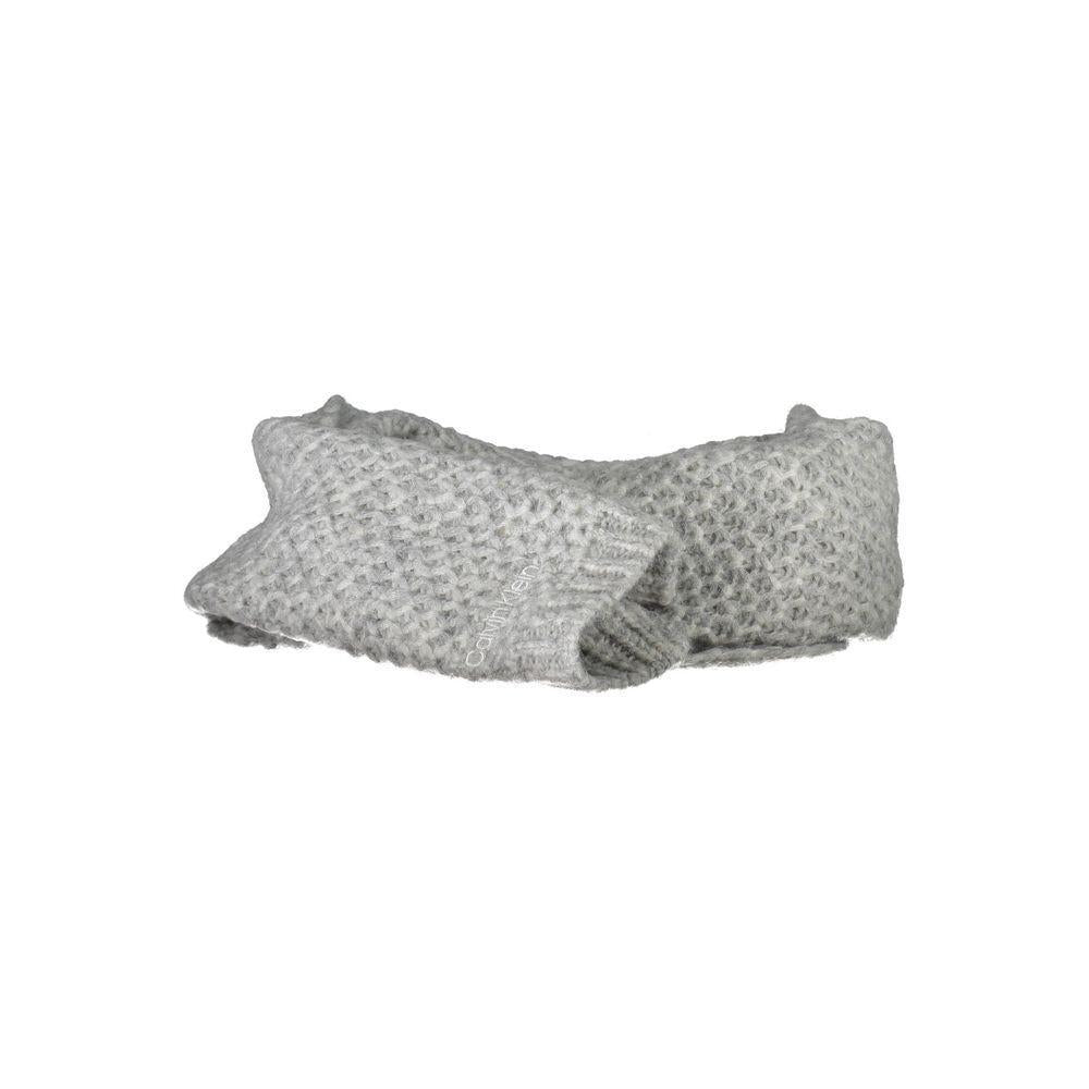 Calvin Klein Gray Alpaca Wool Scarf CA-19061
