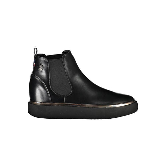 U.S. POLO ASSN. Black Polyester Boot US-20384-EU35/US5