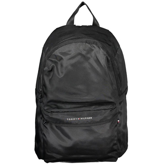 Tommy Hilfiger Black Polyester Backpack TO-20407