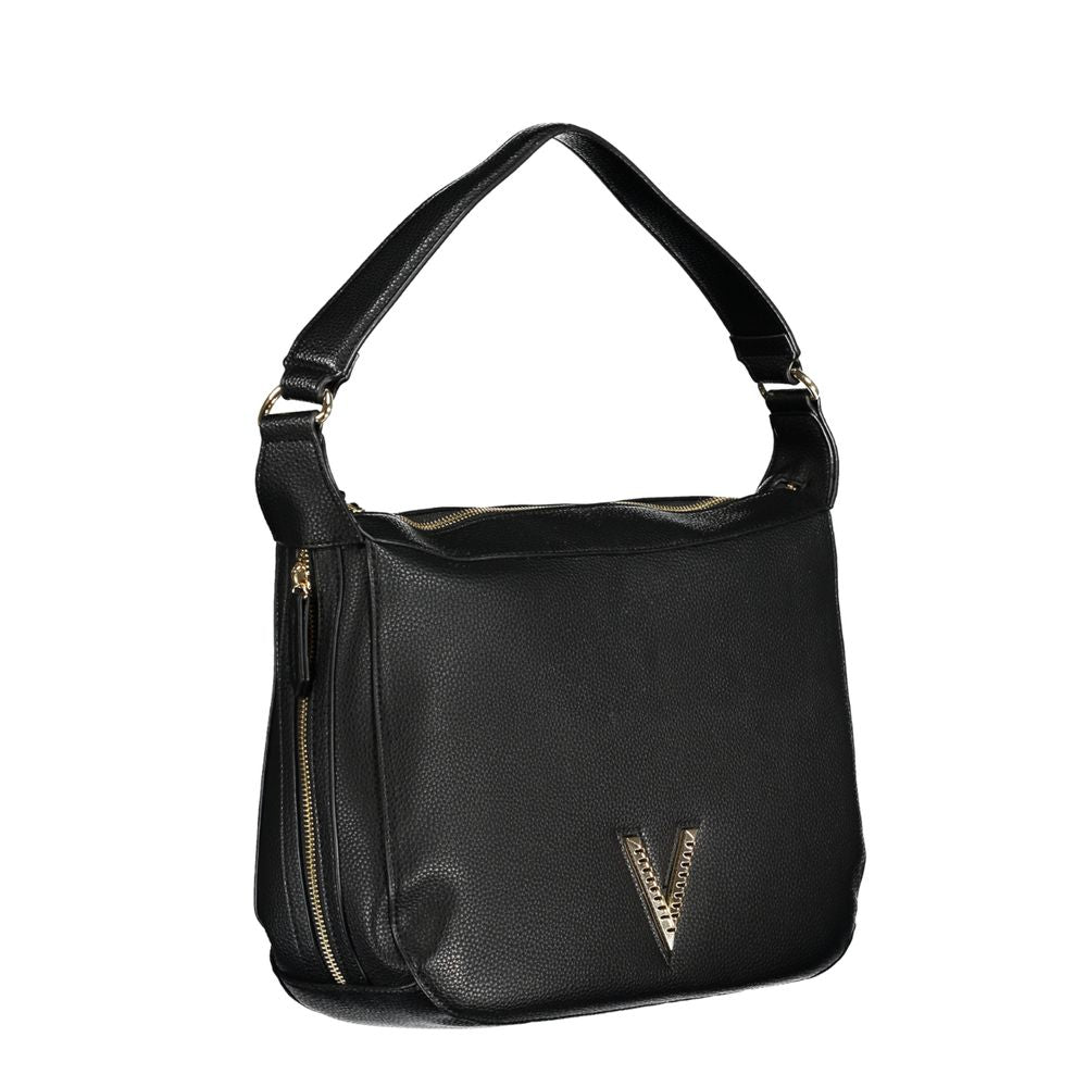 Front view with bag zipped and handles upright.
