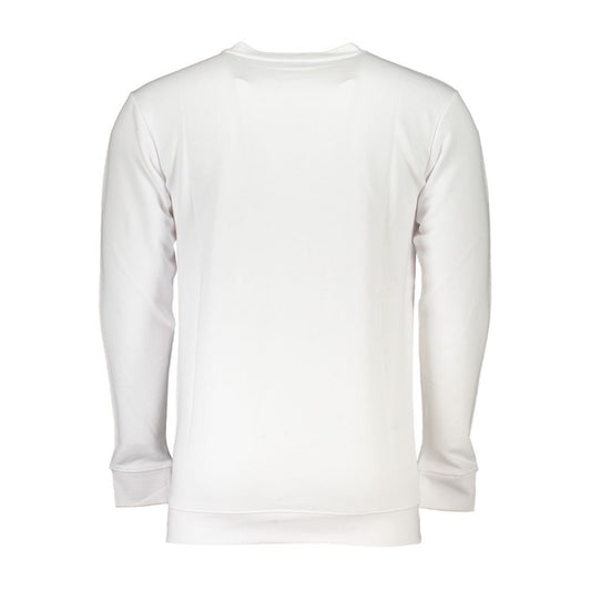 Cavalli Class White Cotton Sweater CA-26721-3XL