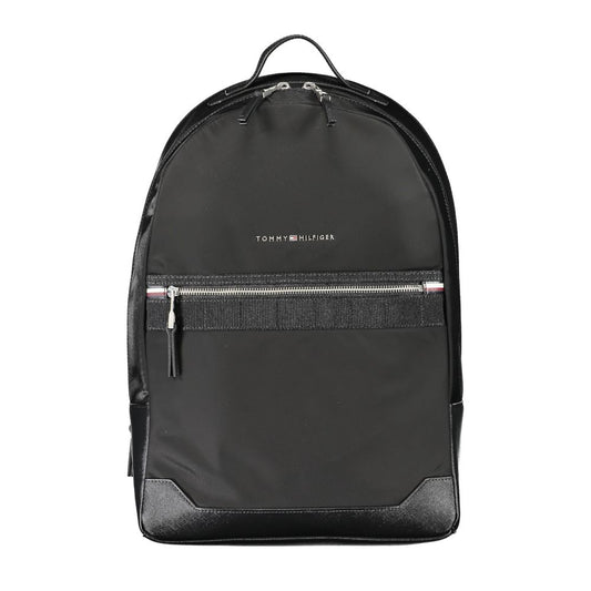 Tommy Hilfiger Black Polyester Backpack TO-27519