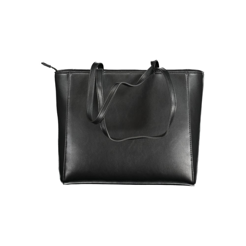 Mario Valentino Black Polyurethane Women Shoulder Bag