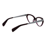 Yohji Yamamoto Purple Unisex Glasses Frame in acetate with cat eye style and full-rim design.
