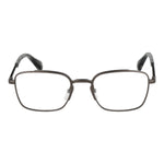 Yohji Yamamoto Gray Men Glasses Frame, gunmetal full-rim, rectangle style, metal frame, demo lenses, size 51-20-145.