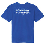 Comme Des Fuckdown Blue Cotton Tops & T-Shirt CO-15664-XS